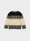 Jacquard Knit Sweater - Black
