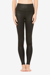 High-Waist Moto Legging - Black Performance Leather/BlkG