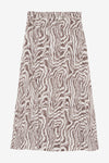 Printed Midi Skirt - Egret