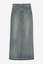 Tint Edge Denim Maxi Skirt - Tint Wash