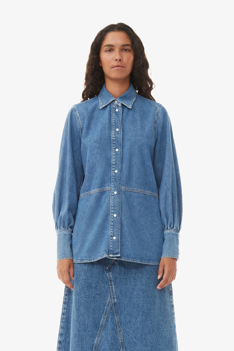 Dark Blue Vintage Future Denim Shirt