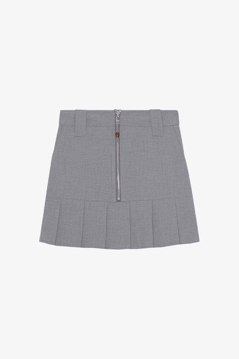 Drapey Melange Mini Skirt - Paloma Melange
