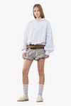Tuck Point Turn-Up Shorts - Khaki