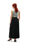Printed Cashmere Sleeveless Polo - Egret