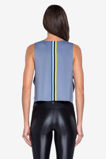Toss Crop Top - Nova Blue