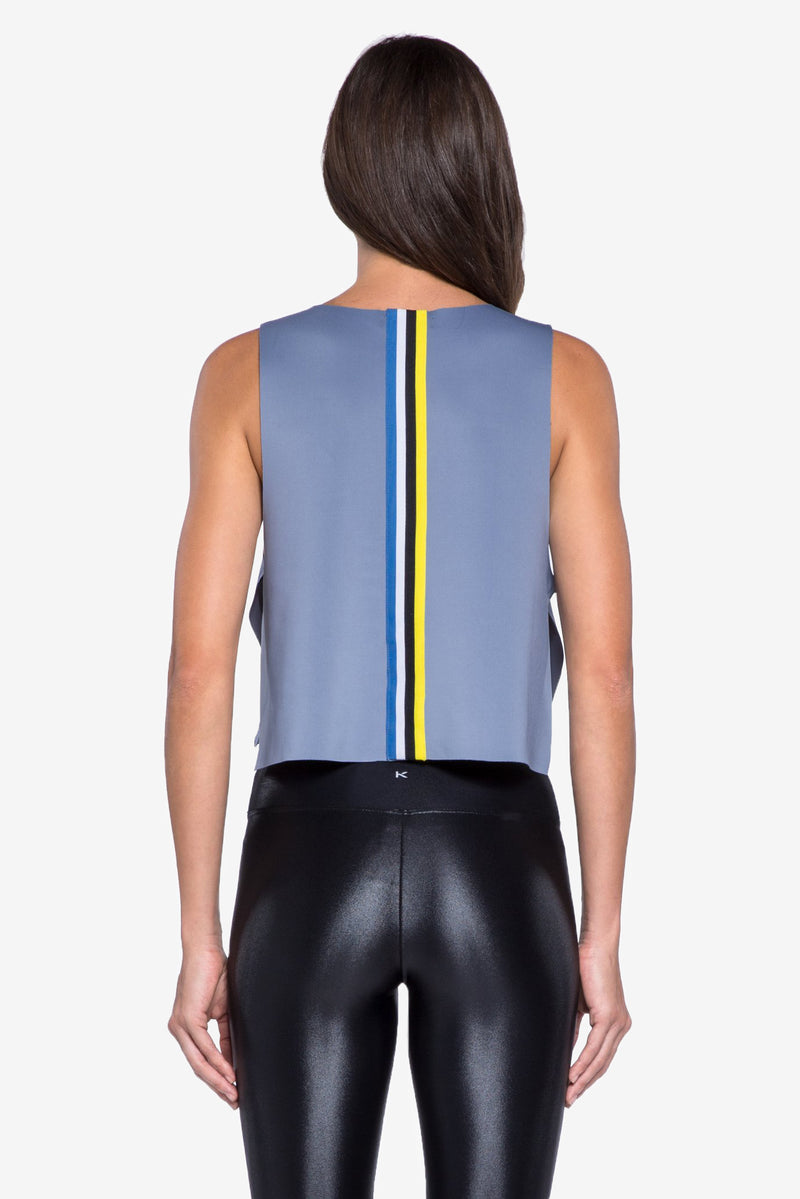 Toss Crop Top - Nova Blue