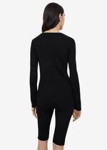 Mercerized Cardigan - Black