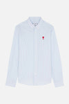 Button-Down AMI De Coeur Shirt - White/Blue