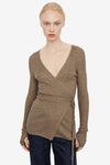 Cashmere Wrap Knit - Beige