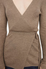 Cashmere Wrap Knit - Beige