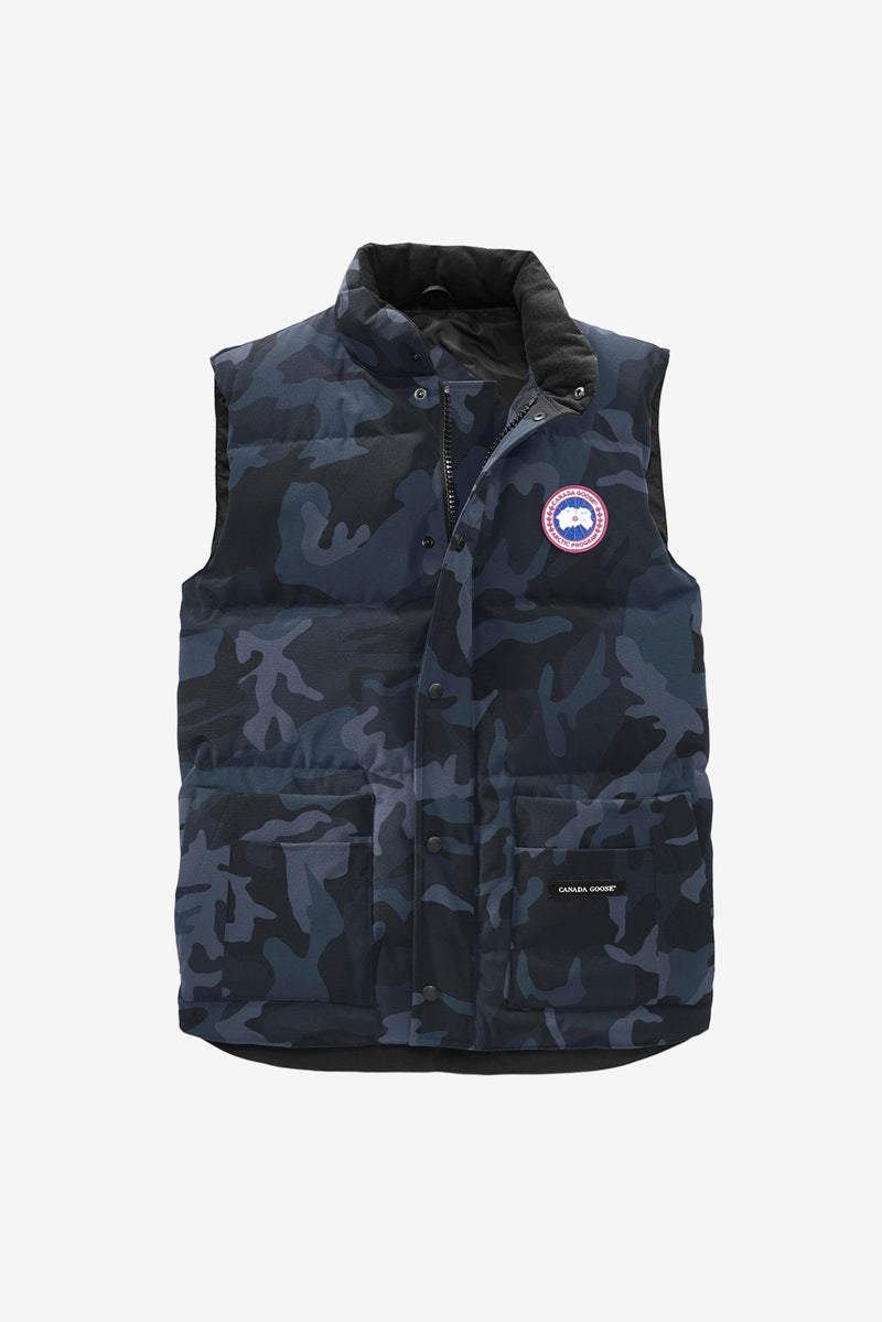 Freestyle Crew Vest-Print－Classic Camo Navy