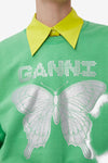 Green Butterfly Sweatshirt - Kelly Green