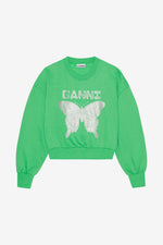Green Butterfly Sweatshirt - Kelly Green