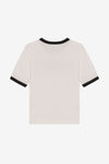 Ganni Fitted T-Shirt - Egret