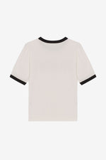 Ganni Fitted T-Shirt - Egret