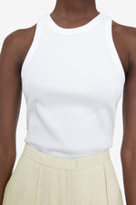 Curved Rib Tank - White