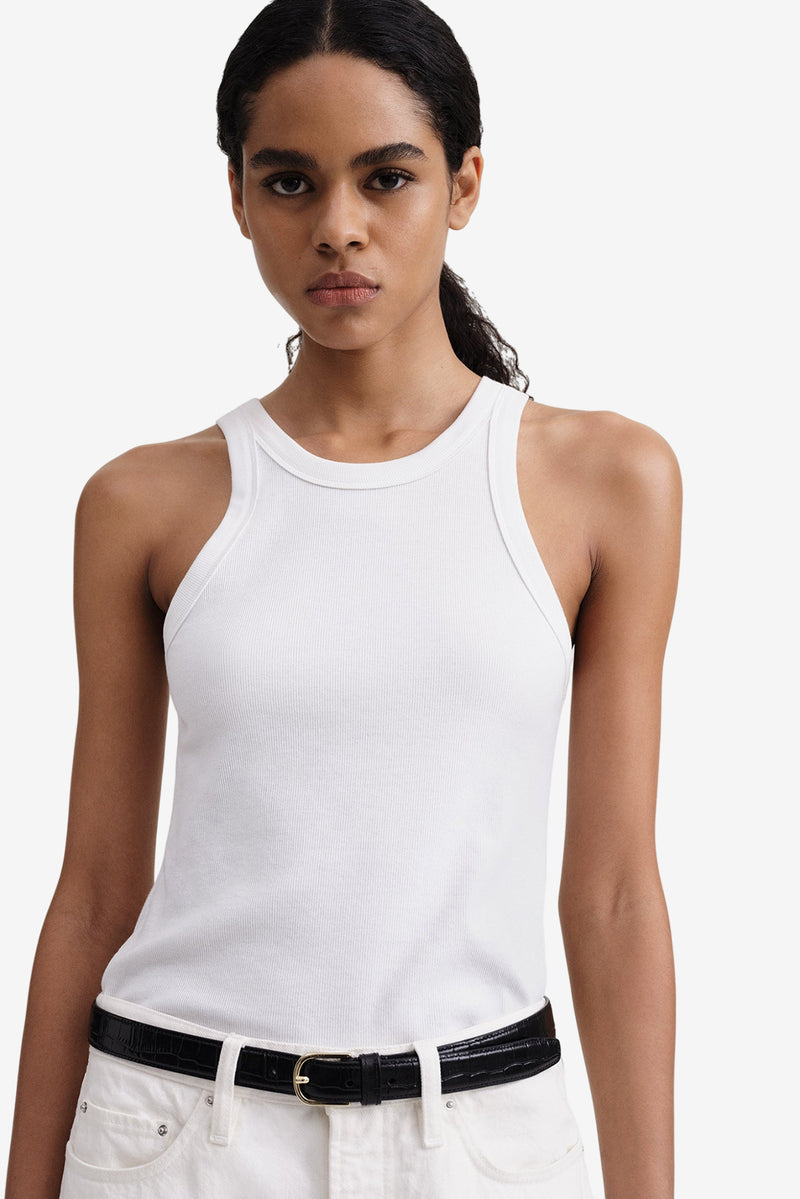 Curved Rib Tank - White