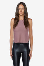 Crescent Crop Top - Marsala