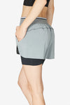 Run Double Short - Grey Marl