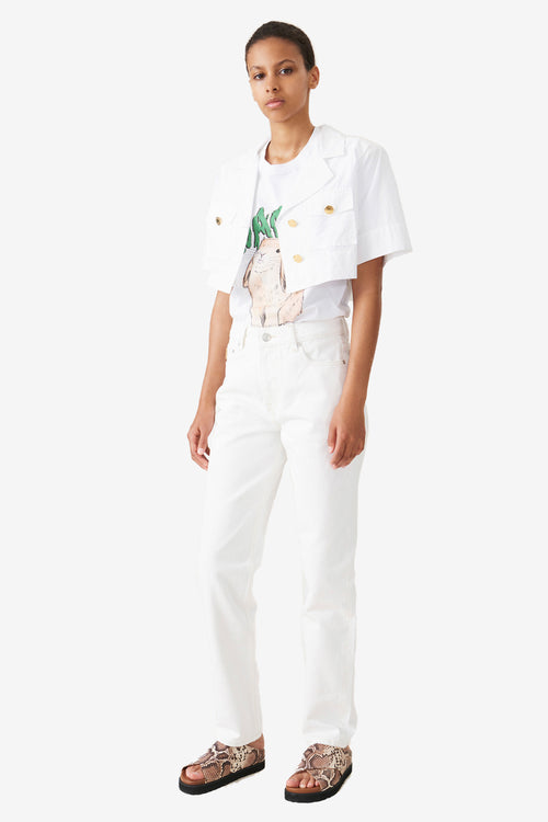 Cotton Poplin Cropped Shirt