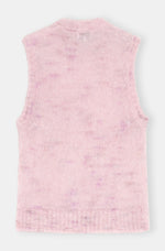 Brushed O-Neck Vest - Lilac Sachet