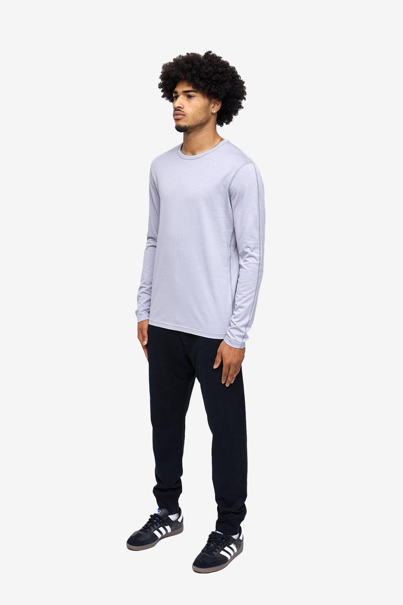 Ringspun Jersey Long Sleeve T-Shirt - Mist