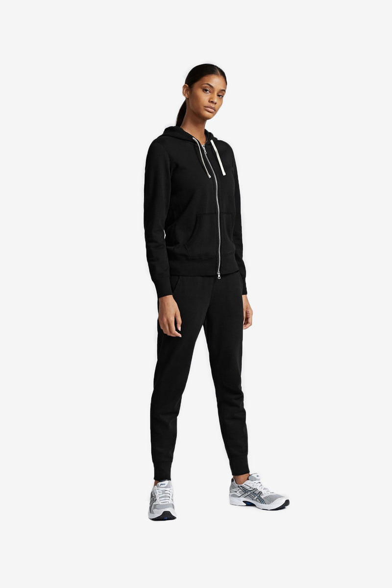 Full Zip Hoodie - Black