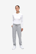 Modal Ribbed Long Sleeve T-Shirt - White