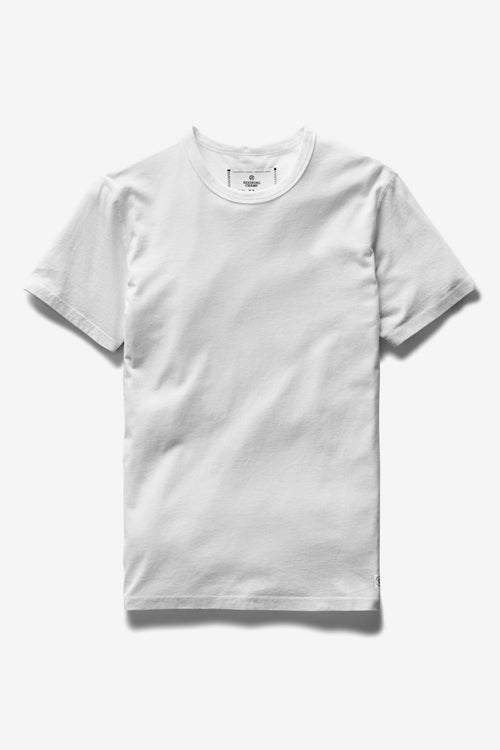 Cotton Jersey Short Sleeve Crewneck - White