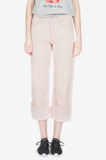 PARKER RELAXED CUFFED CROP - ROSE QUARTZ