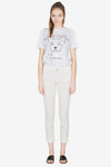 JAZMIN ANKLE CUFFED SLIM STRAIGHT - NATURAL