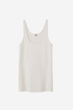 Compact Knit Tank - White