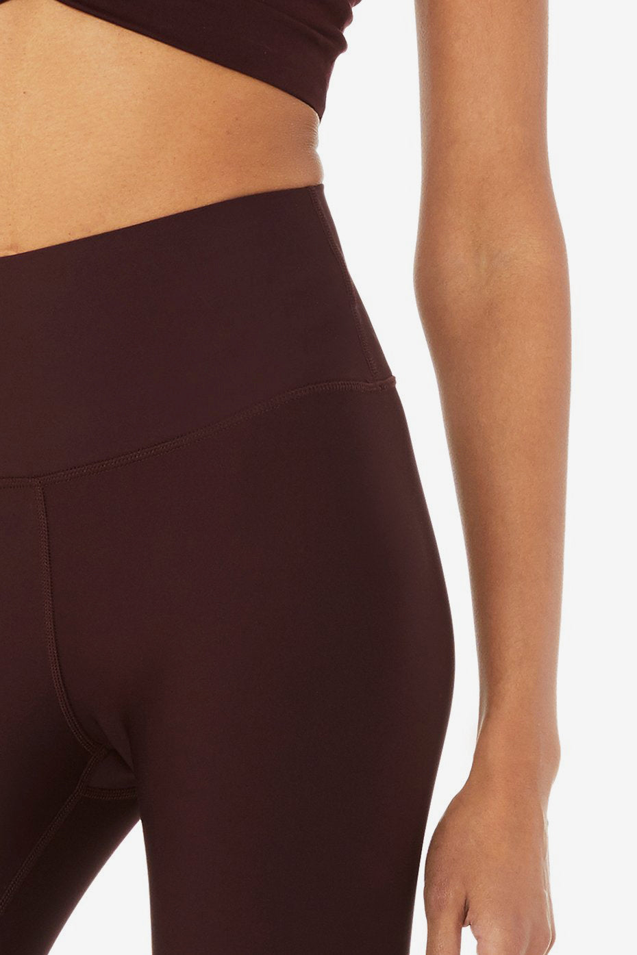 High-Waist Airlift Capri - Oxblood – The Wondershop