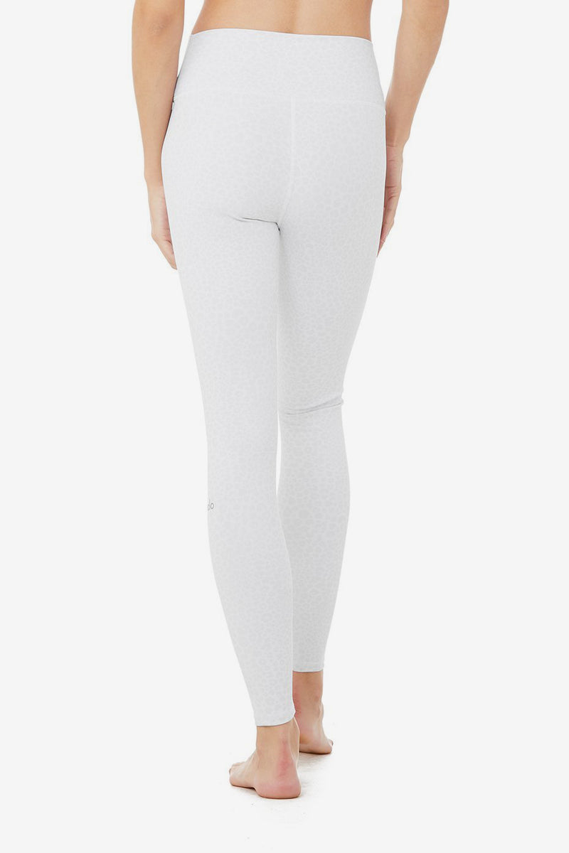 High-Waist Vapor Leopard Leg - White