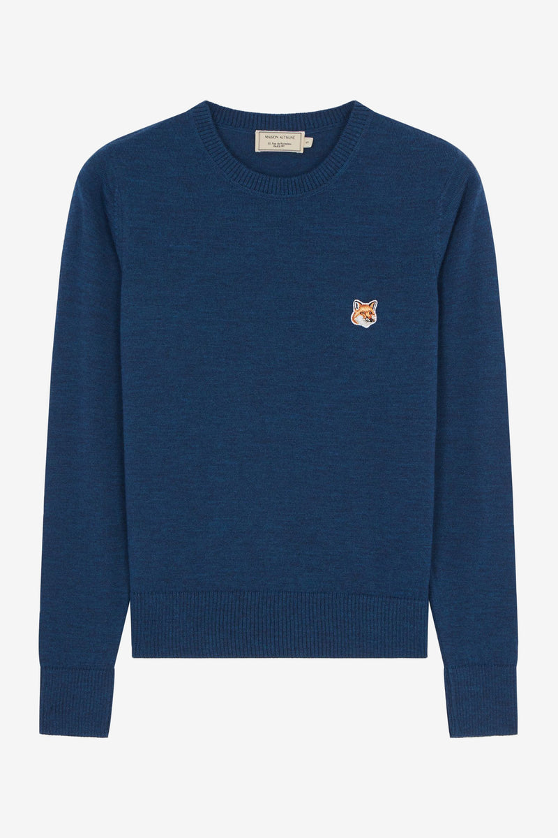 Merinos R Neck Pullover - Petrol