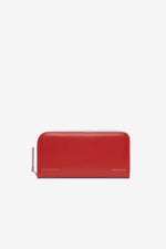 LARGE ZIP AROUND WALLET - RED