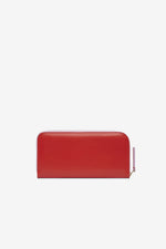 LARGE ZIP AROUND WALLET - RED