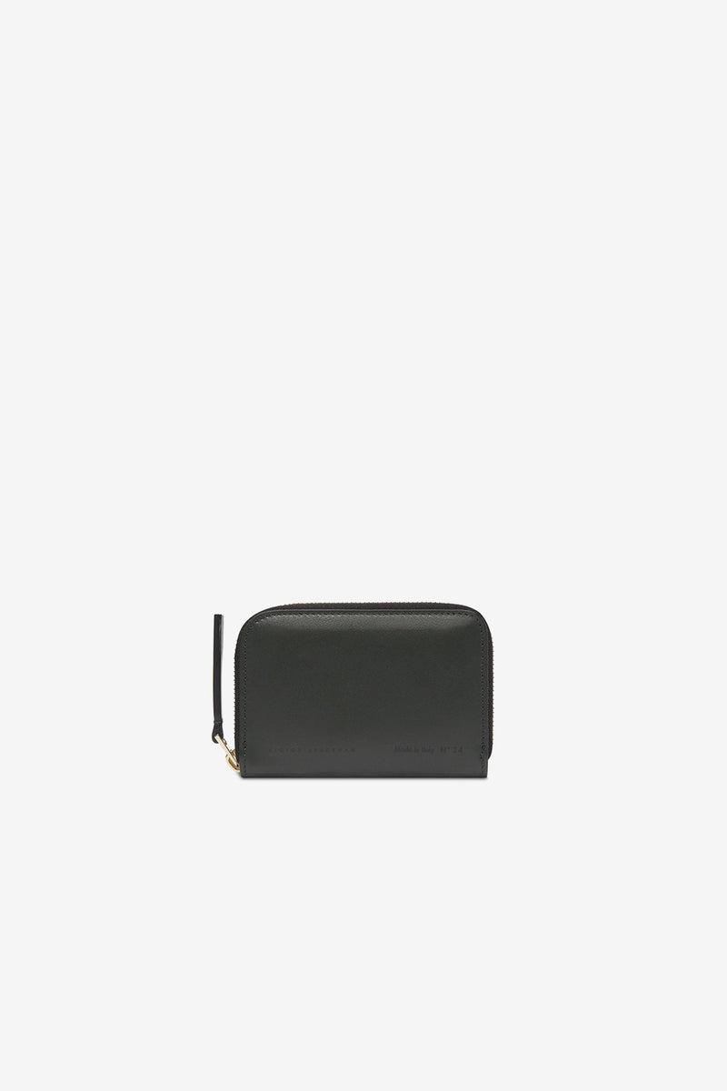 MINI ZIP AROUND WALLET - GREEN