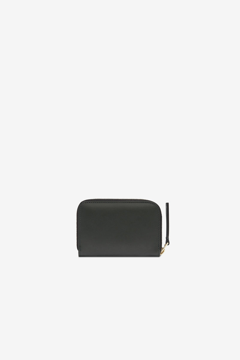 MINI ZIP AROUND WALLET - GREEN